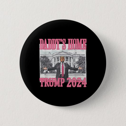 ピンクダディズホームトランプ2024 缶バッジ (正面)
