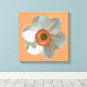 ピンクダフォディル春花 キャンバスプリント (インサイチュ (ウッドフロア))