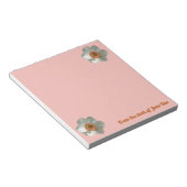 ピンクダフォディル春花 ノートパッド (アングル)