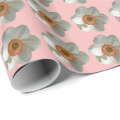 ピンクダフォディル春花 ラッピングペーパー (ロールコーナー)
