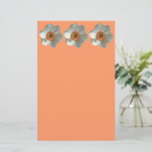 ピンクダフォディル春花 便箋 (スタンド正面)