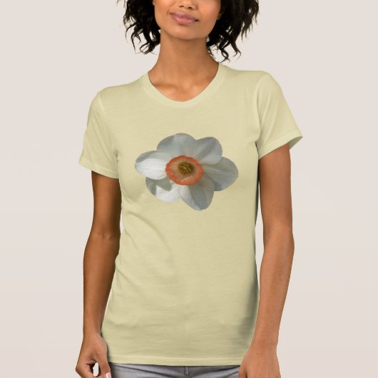 ピンクダフォディル春花 Tシャツ (正面)