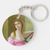 ピンクダブルイメージセントアガサ(M 003) キーホルダー (裏面)