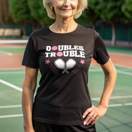 ピンクダブルストラブルPickleballパートナートーナメント Tシャツ