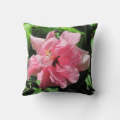 ピンクダブルハイビスカスピロー クッション (裏面)