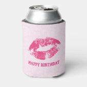 ピンクダマスクとピンクリップ 缶クーラー (缶裏面)