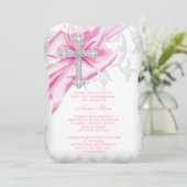 ピンクダマスク十字第1聖餐式 招待状 (スタンド正面)