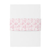 ピンクダマスク招待状用帯 招待状ベリーバンド (裏面例)