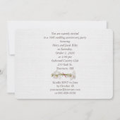 ピンクダマスク記念日パーティー 招待状 (裏面)