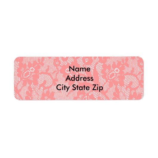 ピンクダマスク ラベル (正面)