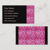 ピンクダマスク 名刺 (正面/裏面)