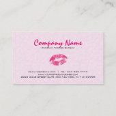 ピンクダムズメイクアップアーティストデザイン 名刺 (裏面)