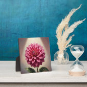 ピンクダリアの花の植物画 フォトプラーク (インサイチュ)