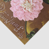 ピンクダリアオンブラウンアンティークプリントティッシュペーパー 薄葉紙 (詳細)