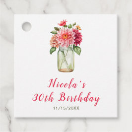 ピンクダリアスメイスンジャールバースデーパーティー フェイバータグ