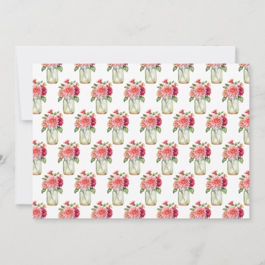 ピンクダリアスメイスンジャールバースデーパーティー 招待状 (裏面)