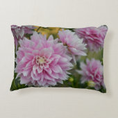 ピンクダリアフラワーズアットRHSガーデンウィズリー アクセントクッション (裏面)
