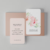 ピンクダリアフラワーズ美しいコンサルタントストラテジスト 名刺