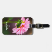 ピンクダリアラゲッジタグ ラゲッジタグ (正面横)