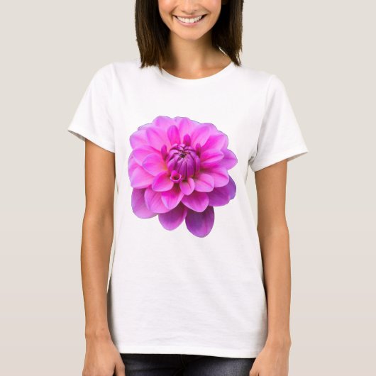 ピンクダリア(孤立) Tシャツ (正面)