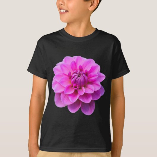 ピンクダリア（孤立） Tシャツ (正面)