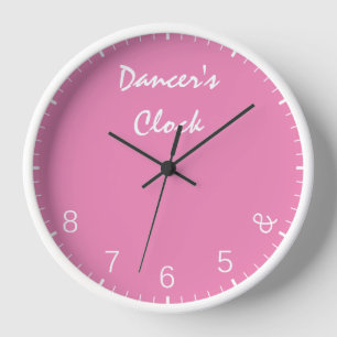 ピンクダンサー時計 – おもしろい踊りダンスユーモア 壁時計