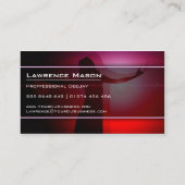 ピンクダンスパーティー-プロフェッショナルDJ名刺 名刺 (裏面)