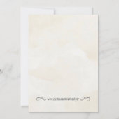 ピンクダンデリオンフラワーズベビーシャワー招待状 招待状 (裏面)