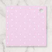 ピンクダンプトラックハートバレンティンギフトラベル フェイバータグ (裏面)