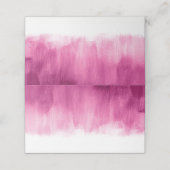 ピンクダークレッド結婚のゲスト座席表 プレイスカード (外部開封)