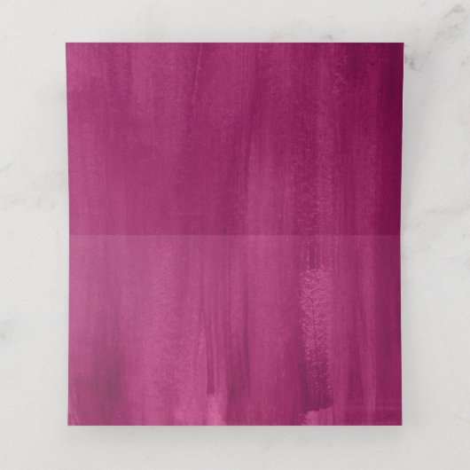 ピンクダークレッド結婚のゲスト座席表 プレイスカード (内部開封)