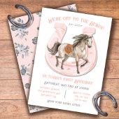 ピンクダービー競馬バースデーパーティーへの招待 招待状