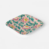 ピンクチはっきりしたノワセリーフローラ ペーパープレート (傾斜あり)