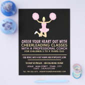 ピンクチアリーダー、チアリーティングク広告ラス チラシ (シングル)