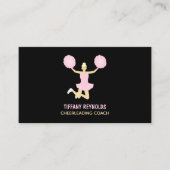 ピンクチアリーダー、チアリーティングコーチ 名刺 (正面)