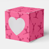 ピンクチアリーティング模様 フェイバーボックス (正面サイド)