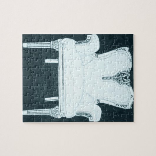 ピンクチェアゴングアニシアンジグソーパズル ジグソーパズル (横)