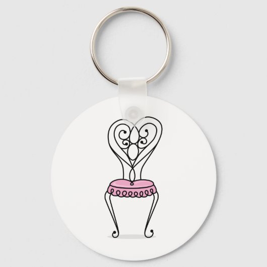 ピンクチェア キーホルダー (裏面)