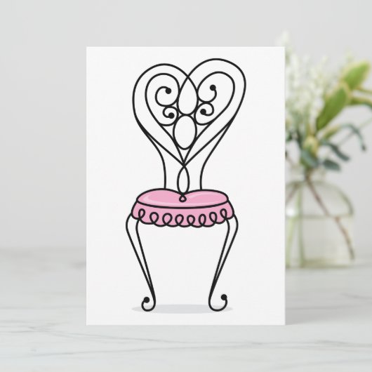 ピンクチェア 招待状 (スタンド正面)