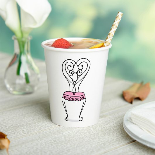 ピンクチェア 紙コップ