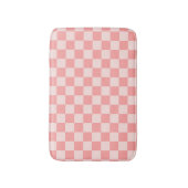 ピンクチェッカーボード バスマット (正面縦)