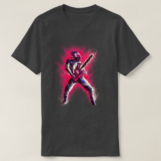 ピンクチェーンソー Tシャツ (デザイン正面)