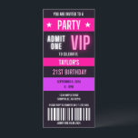 ピンクチケット21st Any Age Birthday Party 招待状<br><div class="desc">チケット21歳の誕生日のお祝いを忘れられない21歳の誕生日のパーティの招待状ユニークを作る。イベントのチケット独占的に似たデザインの与えこれらの招待状は、あなたの大きなbashで彼らを待つおもしろいと興奮を覗き見る。鍵の特徴：ユニークチケットデザイン：それぞれの招待はハイエンドイベントチケットのように作られ、色鮮やか付き、お祝いグラフィックカスタムス、21歳の誕生日の精神をキャプチャするフォントでスタイリッシュす。パーソナカスタマイズライゼーション：名前、パーティー詳細、および各チケットを本当に自分のものにするためにパーソナライズされたメッセージを持つ招待状。プリント:高品質プレミアムカードストックに印刷され、これらの招待状は耐久性があり、お客様に感動を与えるプロフェッショナル仕上げを誇る。デジタルオプションが利用可能：ペーパーレスで行くことを好む？問題ない！チケット21歳の誕生日パーティの招待状のデジタル版を提供し、電子メールでの送信やソーシャルメディアでの共有に最適。対象：印刷された招待状：親密な集まりからグランドお祝いまで、お客様のリストに適合する数量を選択。Envelopes：一致するエンベー来プを含む各印刷された招待が、招待状を送信するための簡単を作成する。デジタル招待状ファイル：オンラインで簡単に配布できる高解像度でカスタマイズ可能なデジタルファイルを受信。なぜ招待状を？エコフレンドリー：私たちのデジタル減ら紙廃棄物はパーティープランナーのための環境にフレンドリー優しい選択モダンである。利便性：デジタルファイルは即時配信を可能にし、最後の数分のプランやゲストに最適国際的。思い出に残る記念すべき招待状：印刷された記念品はゲストのための素晴らしい記念品として機能し、何年もあなたの特別な日を思い出来す。私たちのチケットの21歳の誕生日のパーティーをスローする準備ができてパーティの招待状。今すぐ注文し、忘れられないお祝いにカウントダウンを開始！</div>