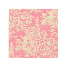 ピンクチノイスリーウォールアートデコーメタルプリント