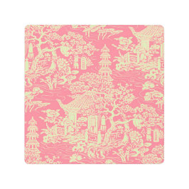 ピンクチノイスリーウォールアートデコーメタルプリント メタルプリント