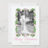 ピンクチノイスリーオーナメントガーランドグランミレアル 招待状 (正面)