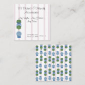 ピンクチノイスリージンジャージャースジャーストピアリー スクエア名刺 (正面/裏面)