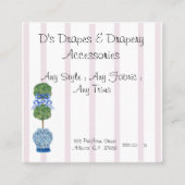 ピンクチノイスリージンジャージャースジャーストピアリー スクエア名刺 (正面)