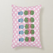 ピンクチノイスリージンジャージャースジャールジャートピアリーランバー アクセントクッション (正面(垂直))