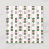 ピンクチノイスリージンジャージャーストピアリースクエアB スクエア名刺 (裏面)